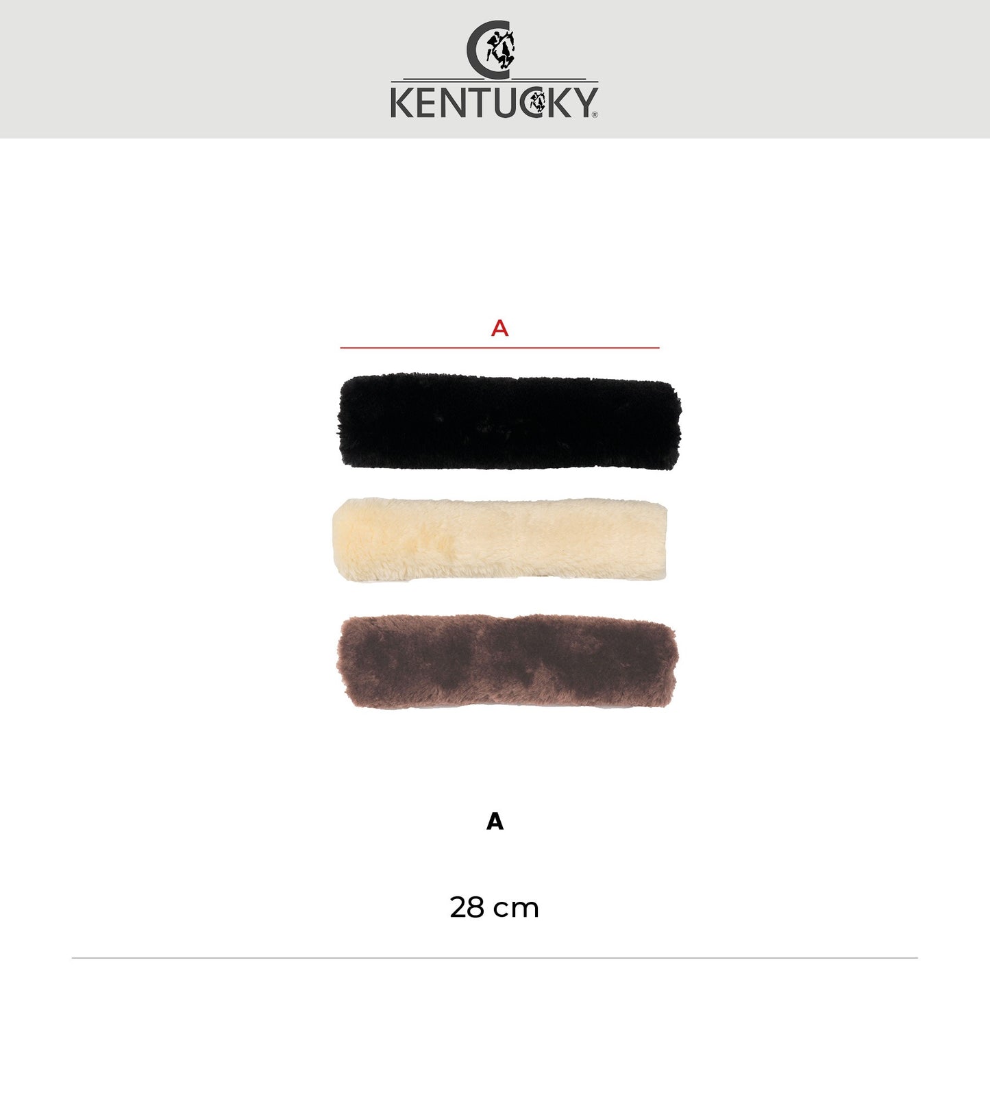 KENTUCKY Lammfell Nasenriemenschoner