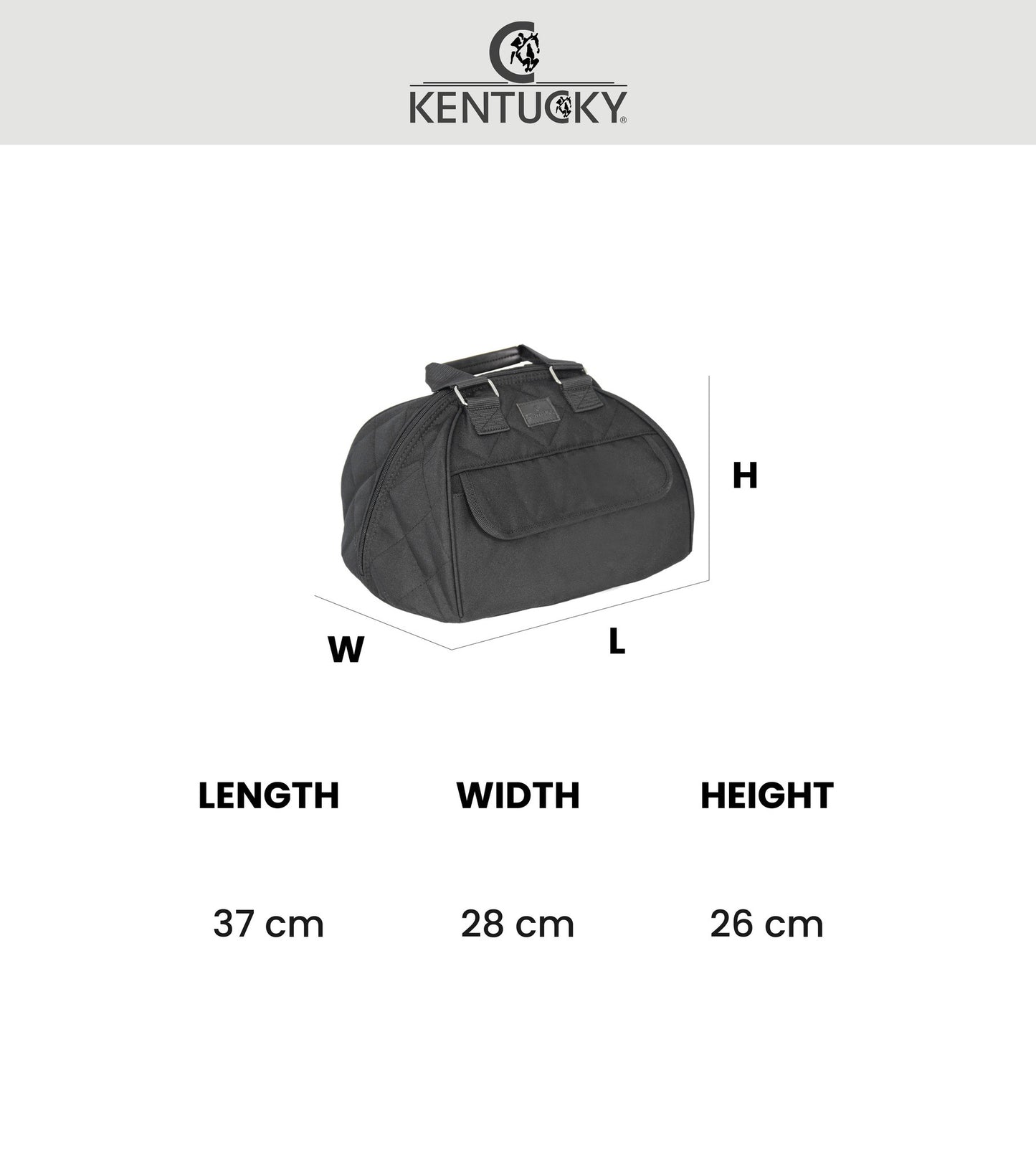 KENTUCKY Helmtasche mit Fell
