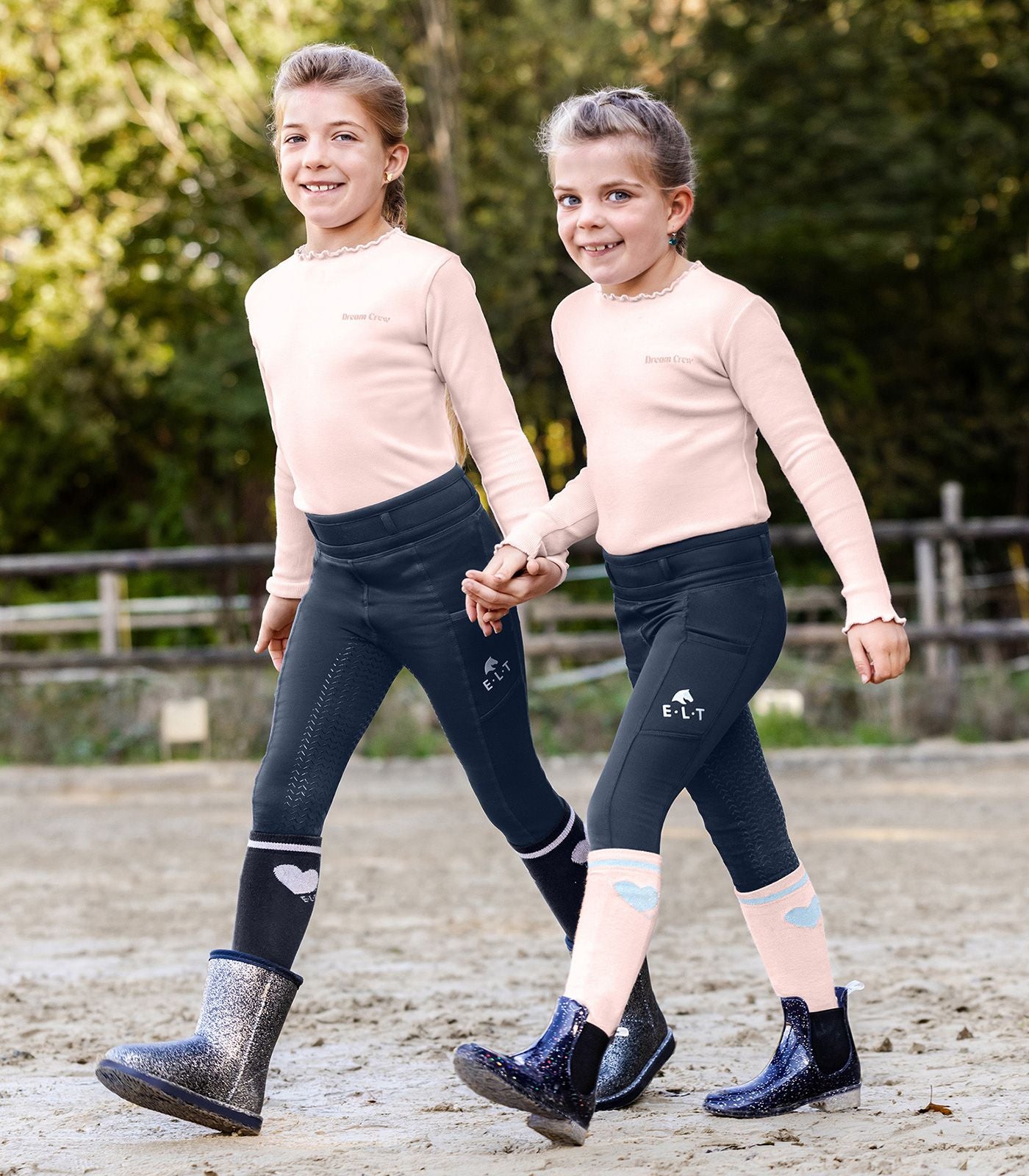 ELT Kinderreitsocken „Glitter“, 3er Pack