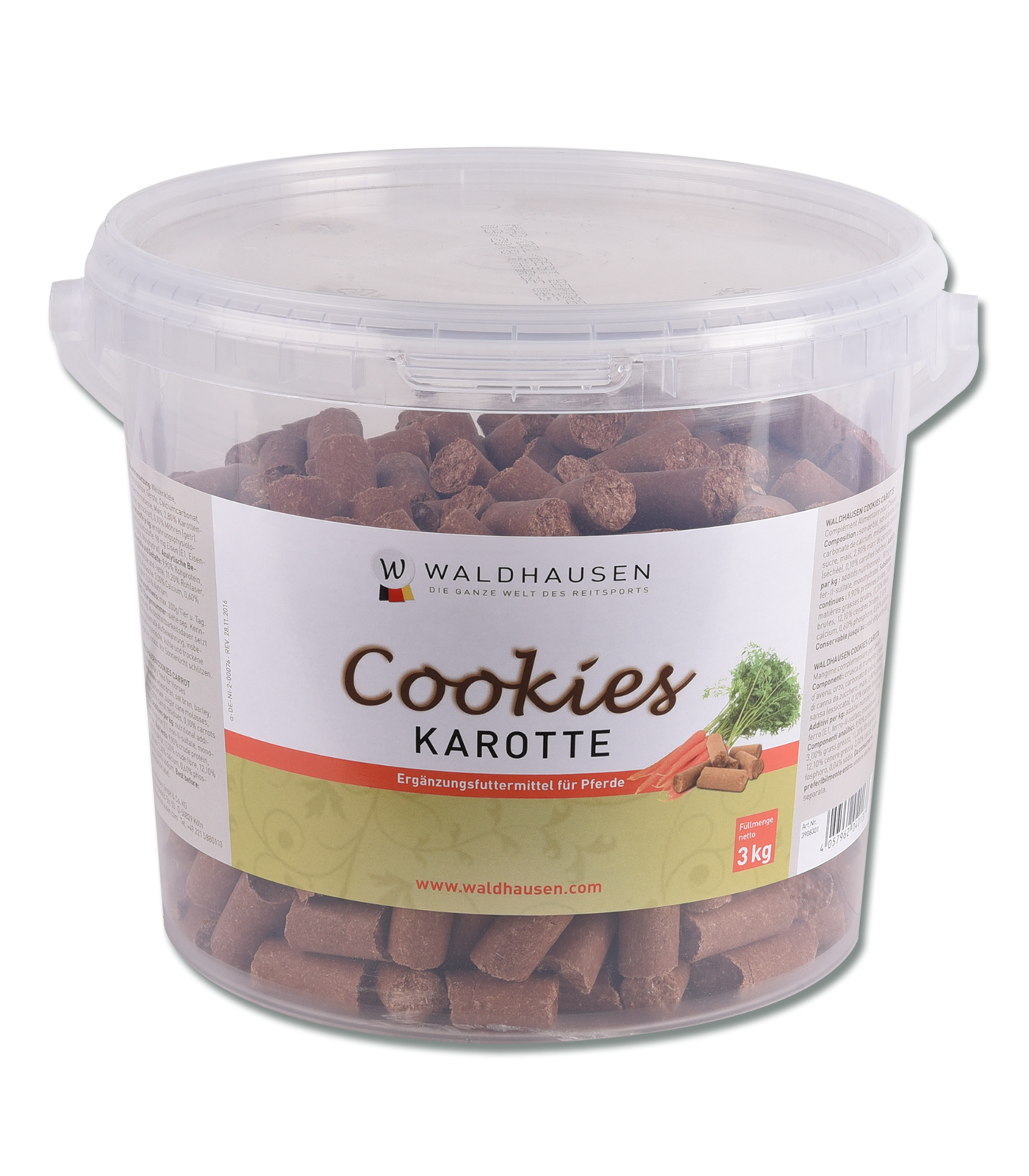 Waldhausen Cookies "Karotte", 3kg Eimer