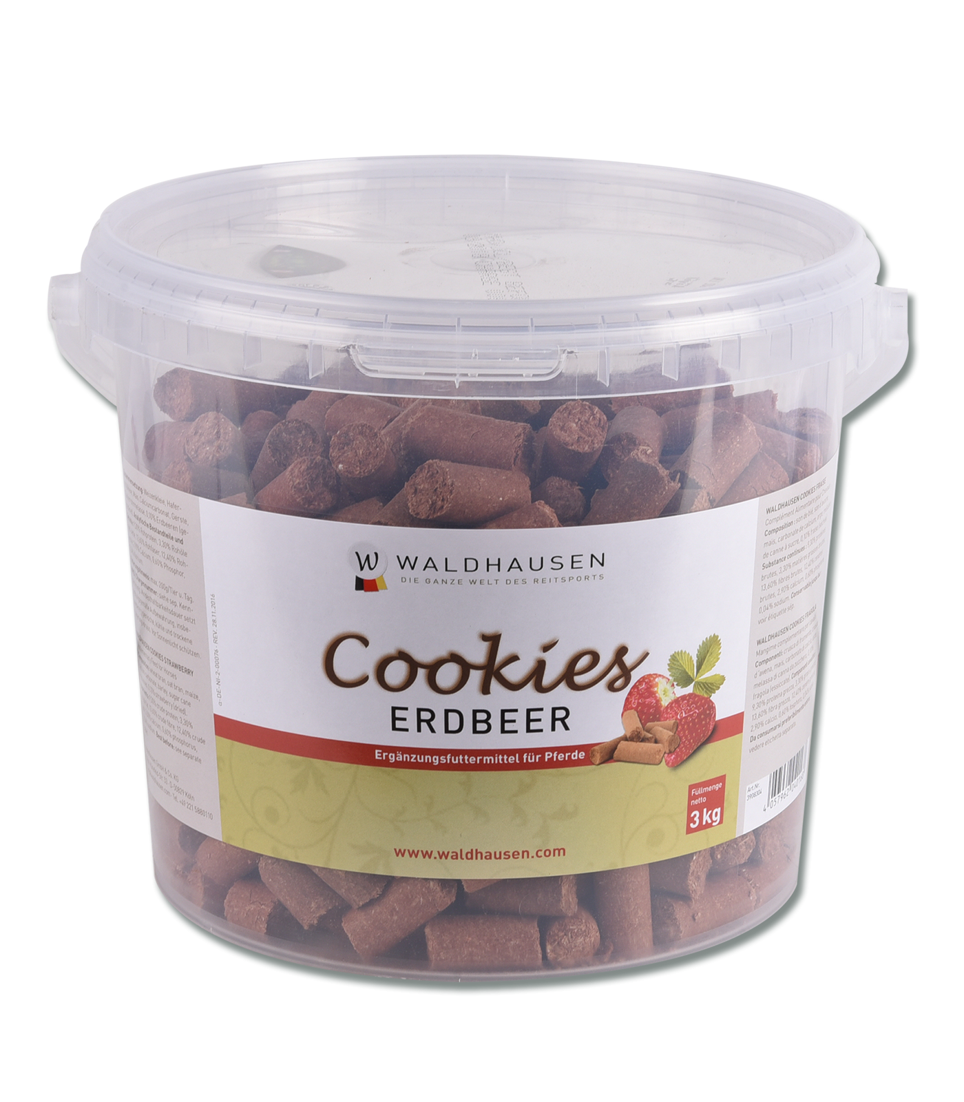 Waldhausen Cookies "Erdbeere", 3kg Eimer