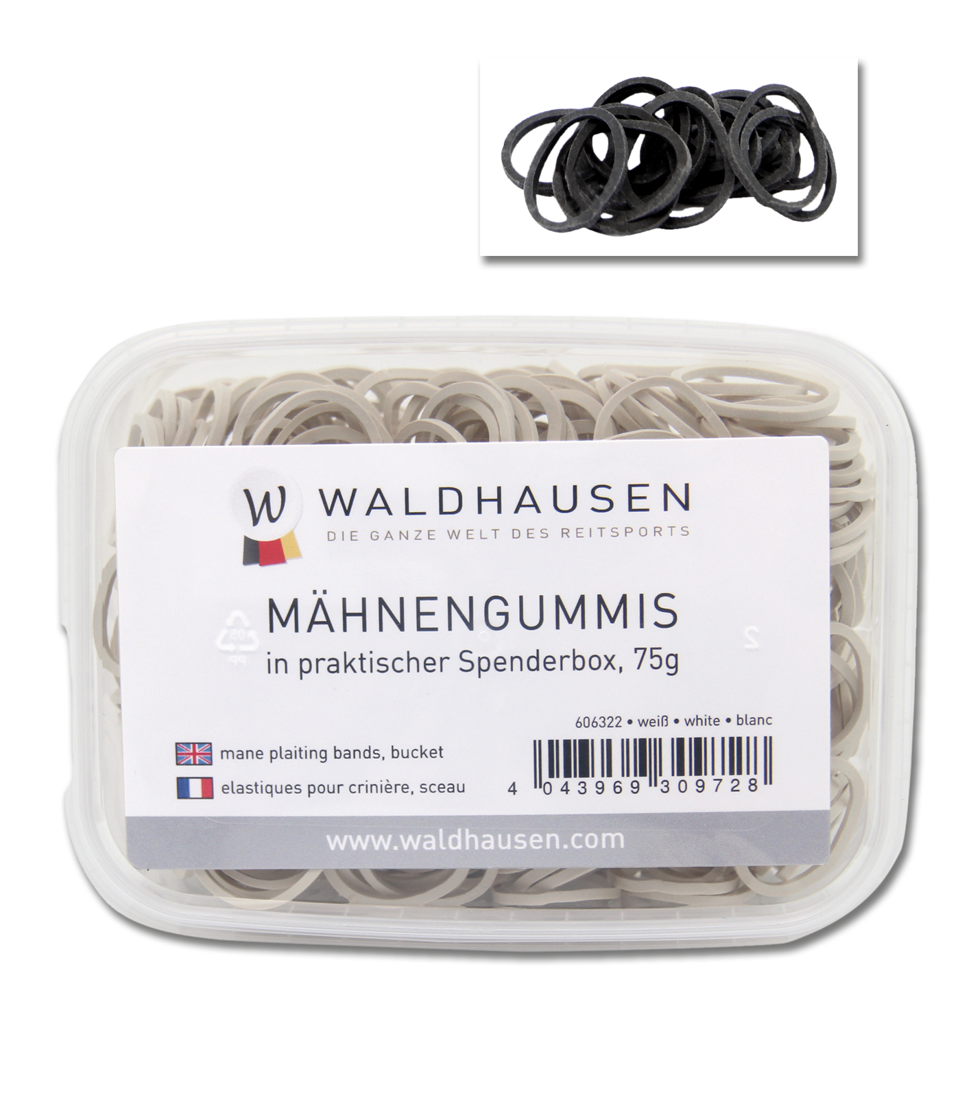 Waldhausen Mähnengummis, Spenderbox