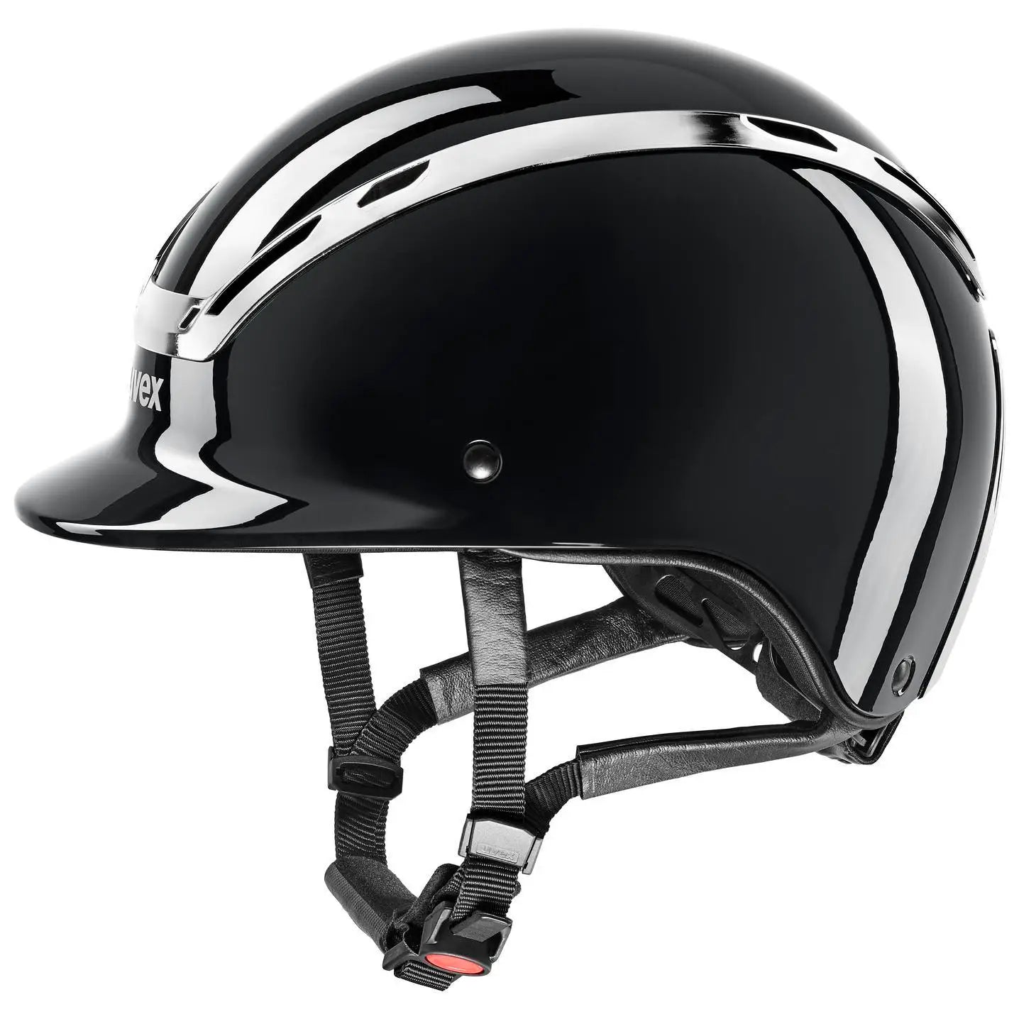 UVEX Reithelm „Exxeed Shiny Chrome“, Schwarz