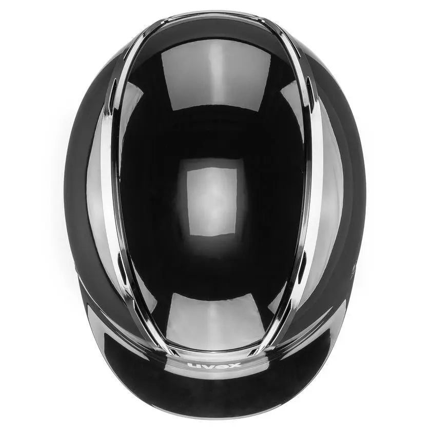 UVEX Reithelm „Exxeed Shiny Chrome“, Schwarz