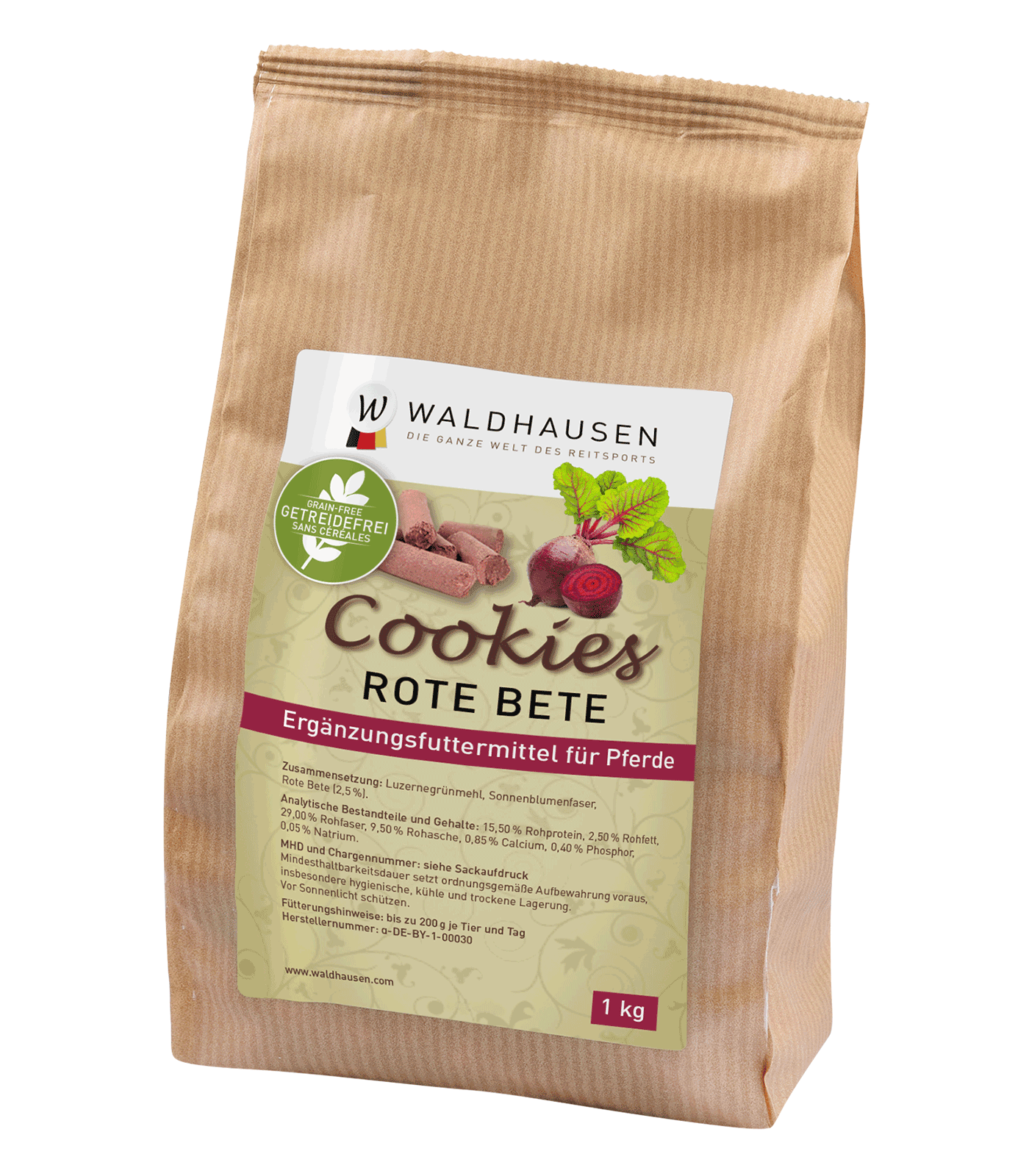 Waldhausen Cookies „Rote Beete“, 1kg, getreidefrei